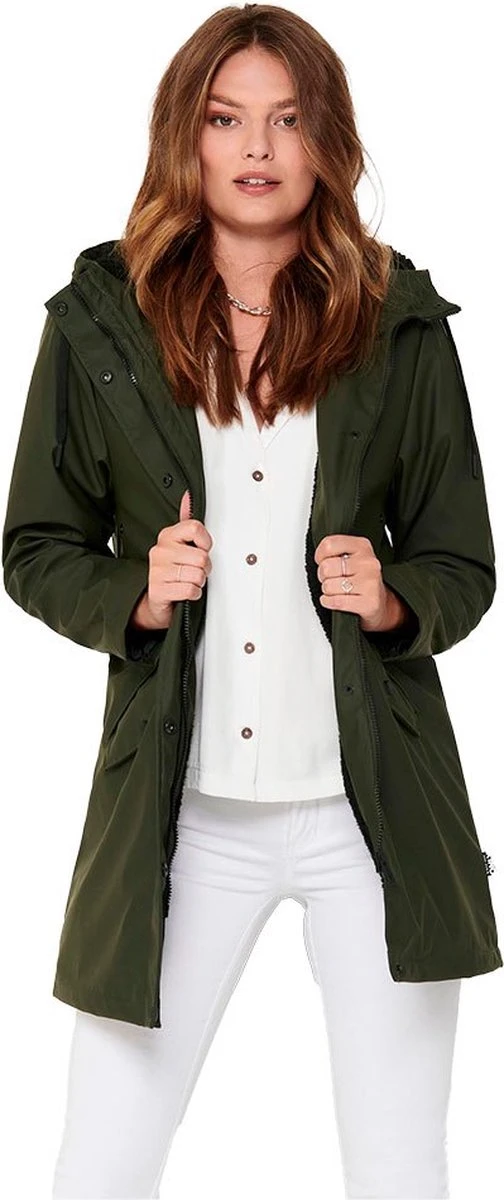 ONLY ONLSALLY RAINCOAT CC OTW Dames Jas - Maat L 3 ONLY ONLSALLY RAINCOAT CC OTW Dames Jas - Maat L