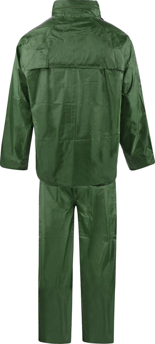 C-Line Regenpak Met Capuchon - Groen - Reflecterend - Nieuw Model - Volwassen Maat XXXXL 4 C-Line Regenpak Met Capuchon - Groen - Reflecterend - Nieuw Model - Volwassen Maat XXXXL - Afbeelding 2