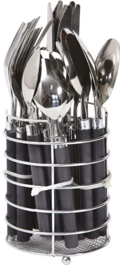 Bo-Camp - Bestekset - In Mandje - 24-Delig - 6 Persoons -Buitenkampeeruitrusting 544x1200