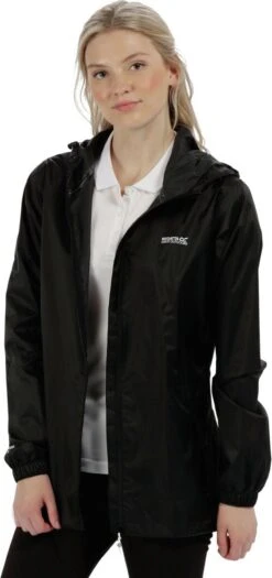 Regatta Pack-It II Regenjas - Maat 44 - Vrouwen - Zwart -Buitenkampeeruitrusting 565x1200
