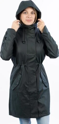 Ralka Regenjas Dames - Mizzle - Donkergroen - Maat 42 -Buitenkampeeruitrusting 578x1200