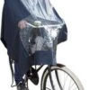 Hooodie Fietsponcho Koplampproof Transparant Unisex - Marine Blauw - One Size