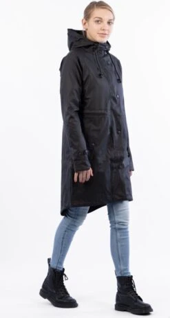 Ralka Regenjas Dames - Mizzle - Zwart - Maat 38 -Buitenkampeeruitrusting 640x1200 3