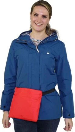 BJØRNSON Haps Regenponcho Fiets Dames & Heren - Fietsponcho - Zwart -Buitenkampeeruitrusting 685x1200