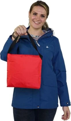 BJØRNSON Haps Regenponcho Fiets Dames & Heren - Fietsponcho - Zwart -Buitenkampeeruitrusting 702x1200 4