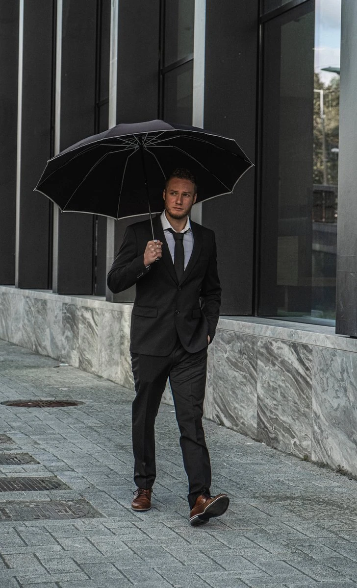 No Drip Umbrella® Stormparaplu - Opvouwbaar - Automatisch - Windproof Tot 100km/u - 108 Cm - Zwart 13 No Drip Umbrella® Stormparaplu - Opvouwbaar - Automatisch - Windproof Tot 100km/u - 108 Cm - Zwart - Afbeelding 11