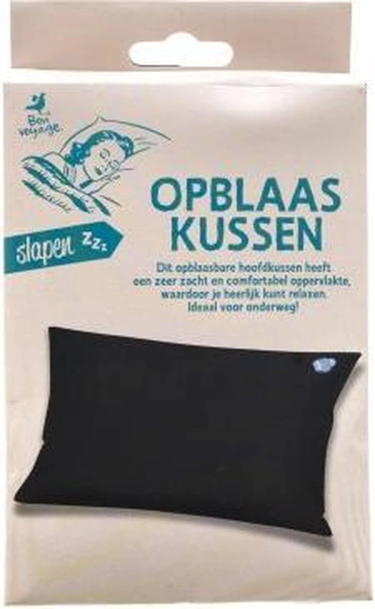 Opblaas Kussen - Extra Zacht - Opblaasbaar Kussen - Kampeerkussen - Donkerblauw -