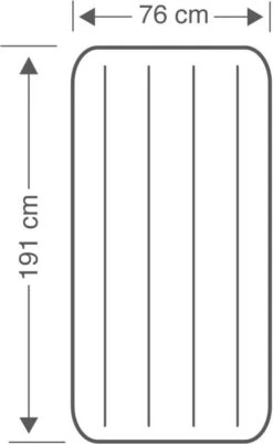 Intex Luchtbed - Downy - Formaat: Cot - B76 X L191 X H25 Cm - Ingebouwde Voetpomp- Met Reparatieset -Buitenkampeeruitrusting 740x1200 2