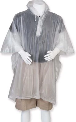 Regencape Poncho Voor Volwassenen Kleur Doorzichtig / In 8 Verschillende Kleuren
