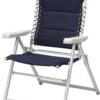 Campart Campingstoel CH-0592 - Opvouwbaar Met Hoofdsteun - 7 Verstelbare Standen - Lichtgewicht - Blauw -Buitenkampeeruitrusting 777x1200