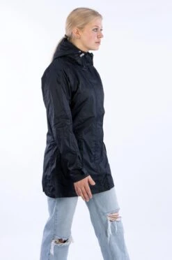 Ralka Regenjas Deluxe Lang Model - Dames - Zwart/Aqua - 36 -Buitenkampeeruitrusting 797x1200 4