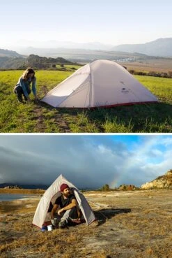 Cloud Up 3 Upgraded - Naturehike® - Tent 3 Persoons - Lichtgewicht Tent - Incl. Grondzeil - 20D 4000MM - Outdoor Kampeertent - Waterdicht - Hiking & Wandelen 17 Cloud Up 3 Upgraded - Naturehike® - Tent 3 Persoons - Lichtgewicht Tent - Incl. Grondzeil - 20D 4000MM - Outdoor Kampeertent - Waterdicht - Hiking & Wandelen -Buitenkampeeruitrusting 804x1200