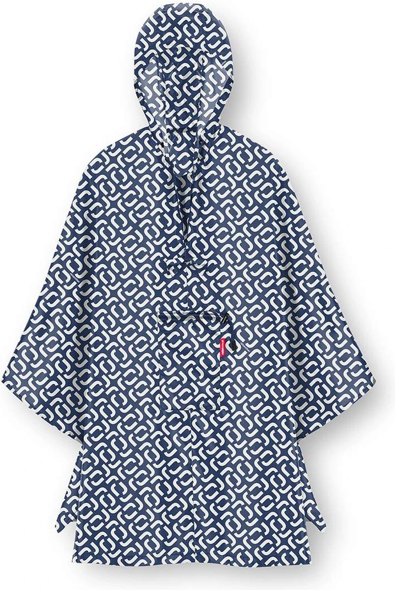 Reisenthel Mini Maxi Poncho Regenponcho - Opvouwbaar - Signature Navy Blauw 8 Reisenthel Mini Maxi Poncho Regenponcho - Opvouwbaar - Signature Navy Blauw - Afbeelding 6