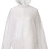 Regenponcho Stijlvol Waterdicht Transparant- Lichtgewicht En Herbruikbaar Met Capuchon - Transparant