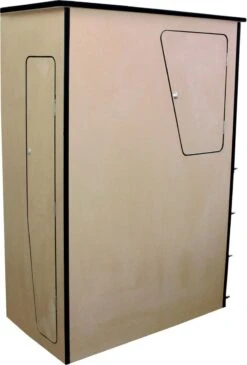 Camper Keuken MDF - Linkerkant EU - Inclusief Kledingstang + Wijnrek - Onbewerkt - Inbouw Kasten Inrichting Kampeerauto Caravan -Buitenkampeeruitrusting 812x1200