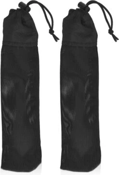 Navaris 2x Spork Titanium Campingbestek - Vork, Mes En Lepel In één - Bestek Voor Onderweg En Op Reis - Lichtgewicht - Inclusief Bewaarzakje -Buitenkampeeruitrusting 820x1200