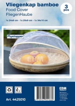Voedselkap - Vliegenkapjes Bamboe Set 3 Stuks - Flystopper -Buitenkampeeruitrusting 846x1200 2