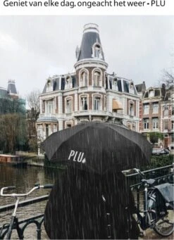 PLU - Paraplu - Opvouwbaar - Inklapbaar - Met Luxe Beschermhoes - Met Reisetui - Windproof - Fashionable - Lichtgewicht - Zwart -Buitenkampeeruitrusting 869x1200 1