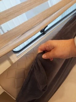 Bankhoes Voor Camper / Mobilhome / Caravan Carré Stretch Badstofhoes Per Stuk Kleur Antraciet Universeel Model -Buitenkampeeruitrusting 900x1200 8