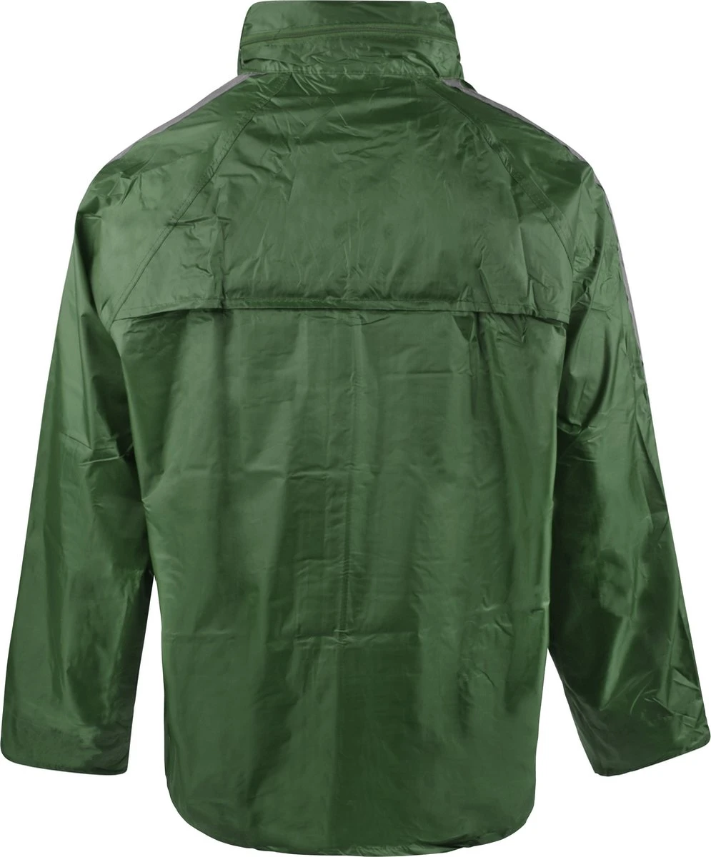 C-Line Regenpak Met Capuchon - Groen - Reflecterend - Nieuw Model - Volwassen Maat XXXXL 8 C-Line Regenpak Met Capuchon - Groen - Reflecterend - Nieuw Model - Volwassen Maat XXXXL - Afbeelding 6